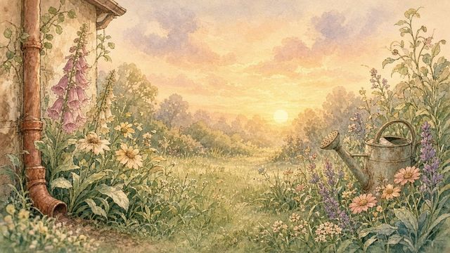 Watercolour garden