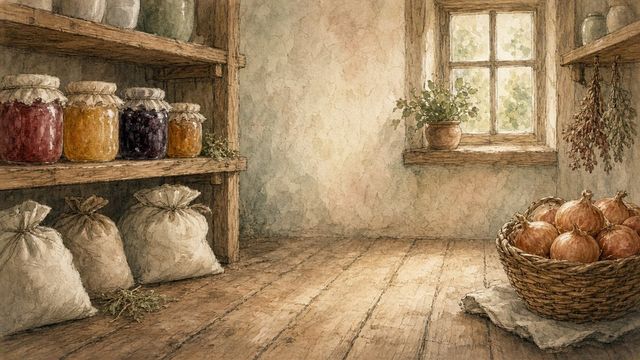 Watercolour pantry